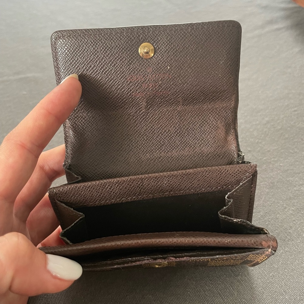 AUTHENTIC Louis Vuitton DAMIER PORTE MONNAIE PLAT - Picture 3 of 5